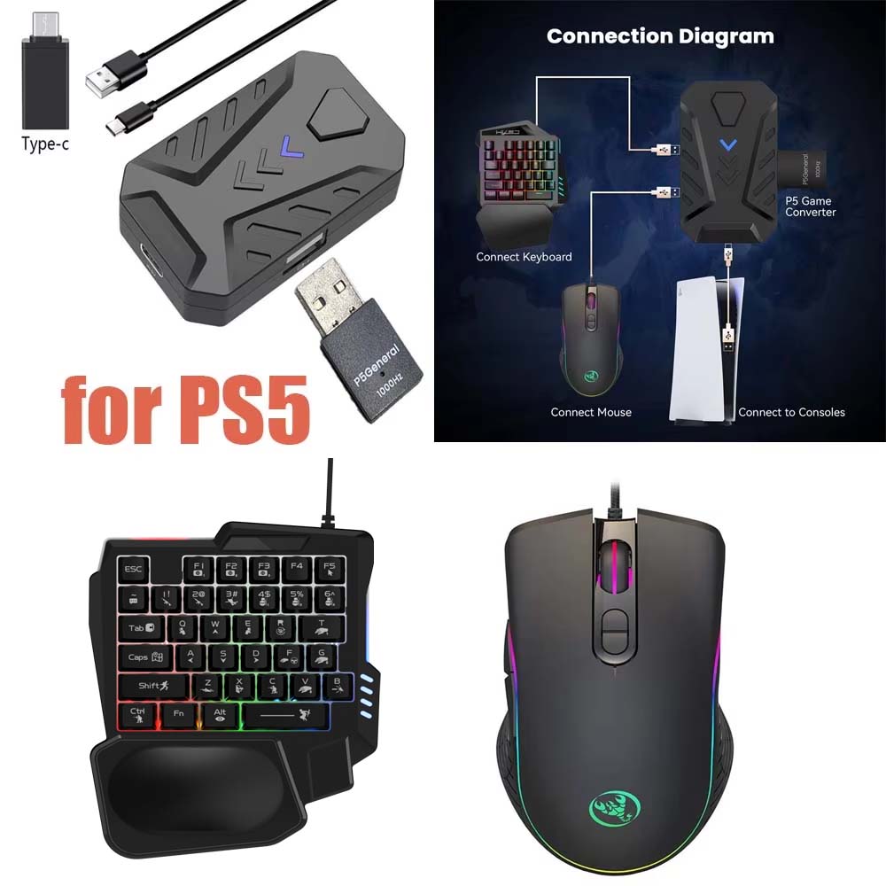 Zestaw klawiatura i mysz do gi – Gaming Console Buttons recenzja i cena