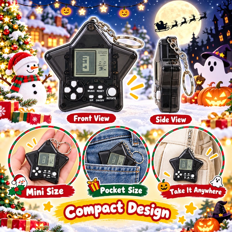 Klasyczna, retro konsola do gr – Gaming Console Keychain recenzja i cena